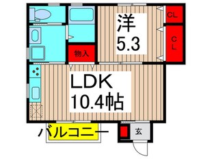 エスポワール辰沼C棟の物件間取画像